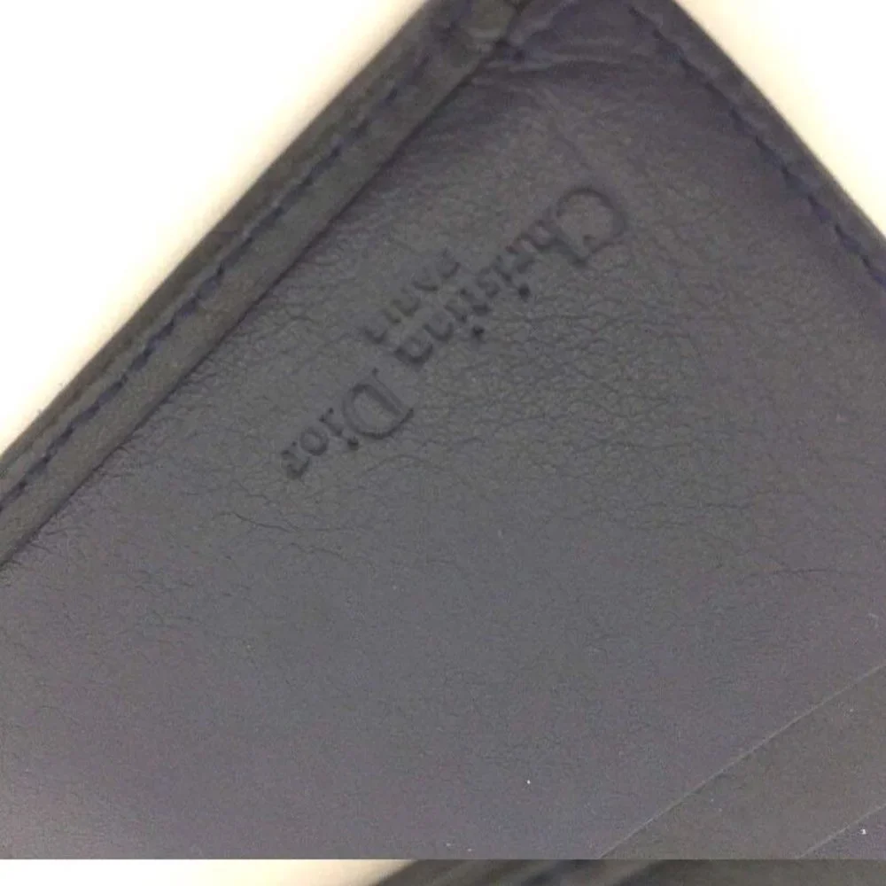 Christian Dior Trotter Canvas Leather Long Bifold Wallet /6T0694